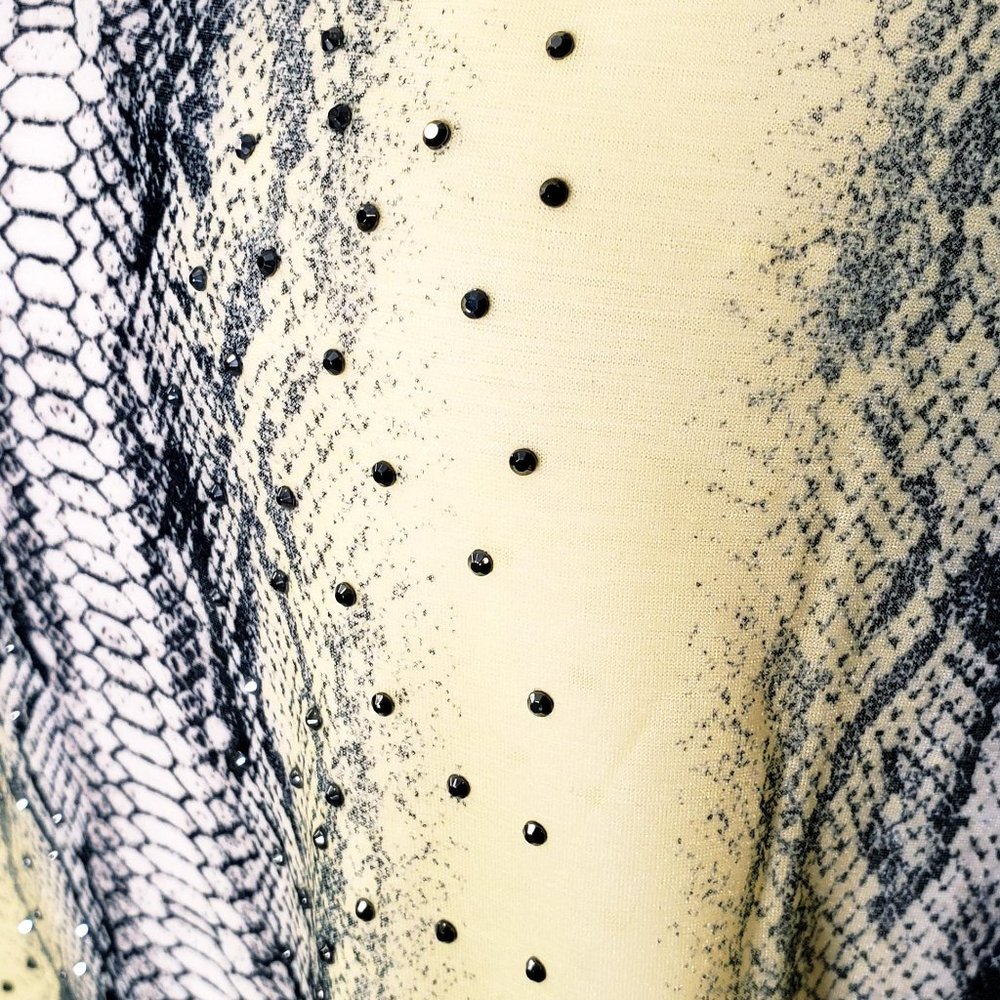 Alfani Beaded Print Top - Picture 3 of 8